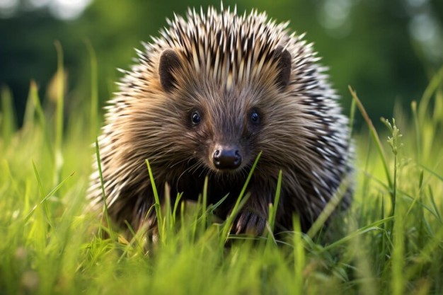 Echidna digging in the soil