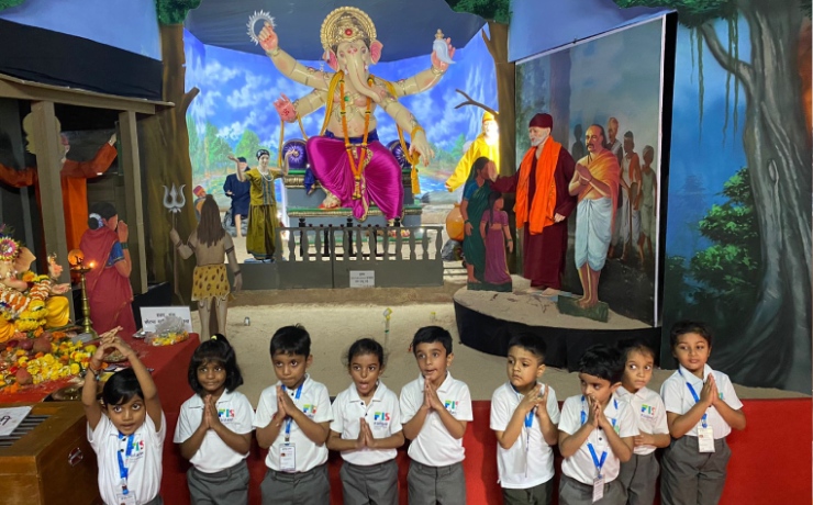 Preschool Ganpti Pandal Visit